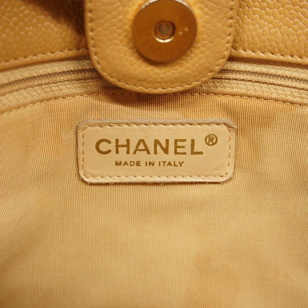 CHANEL Cream Caviar Leather Tote Bag - Picture 5 of 11